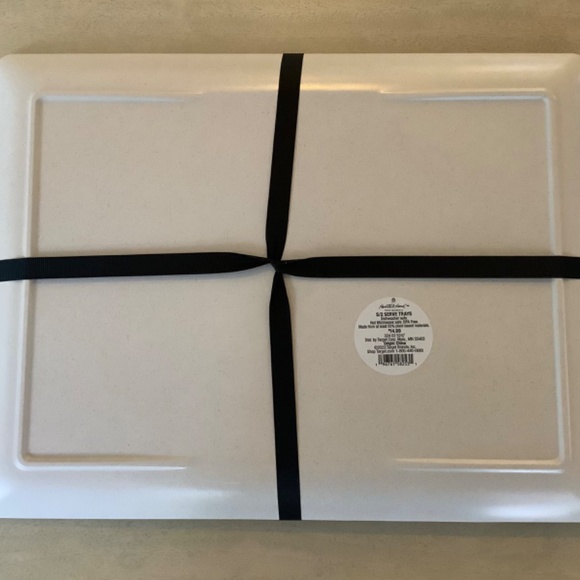 Hearth & Hand Magnolia 2pc Plaid Melamine Christmas Serving Trays - Green/Red - Picture 8 of 8